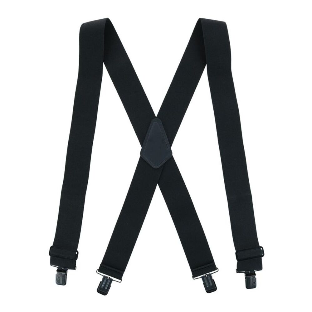 Perry Suspenders Men's Solid Color X-Back Clip-End Suspenders